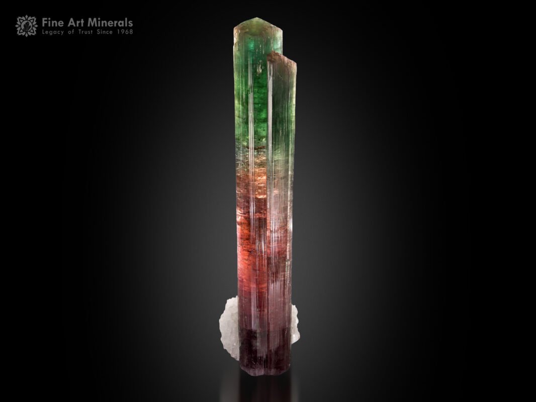 Multi Colour Tourmaline with Albite from Brazil