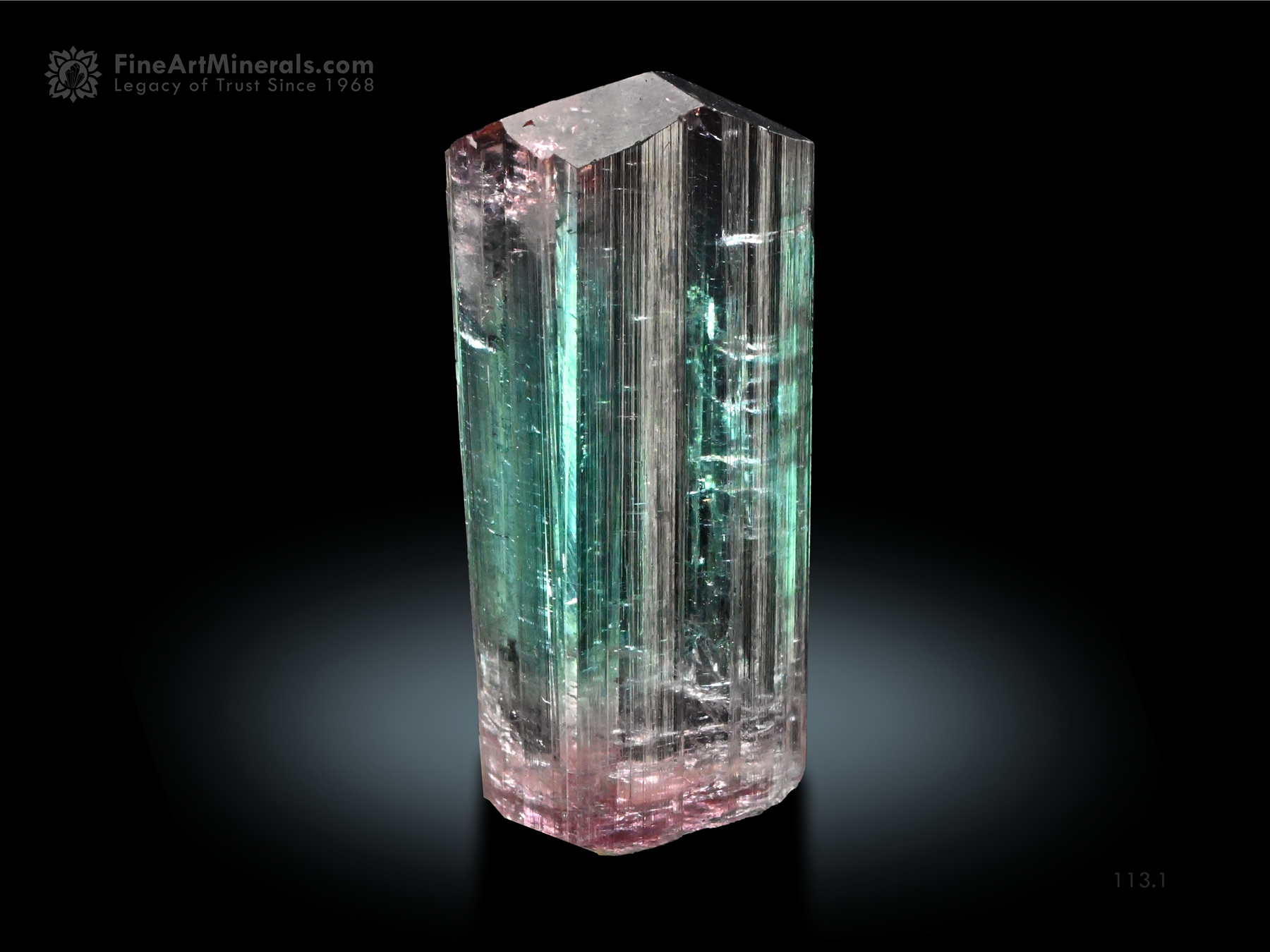 Bi Color Tourmaline Crystal