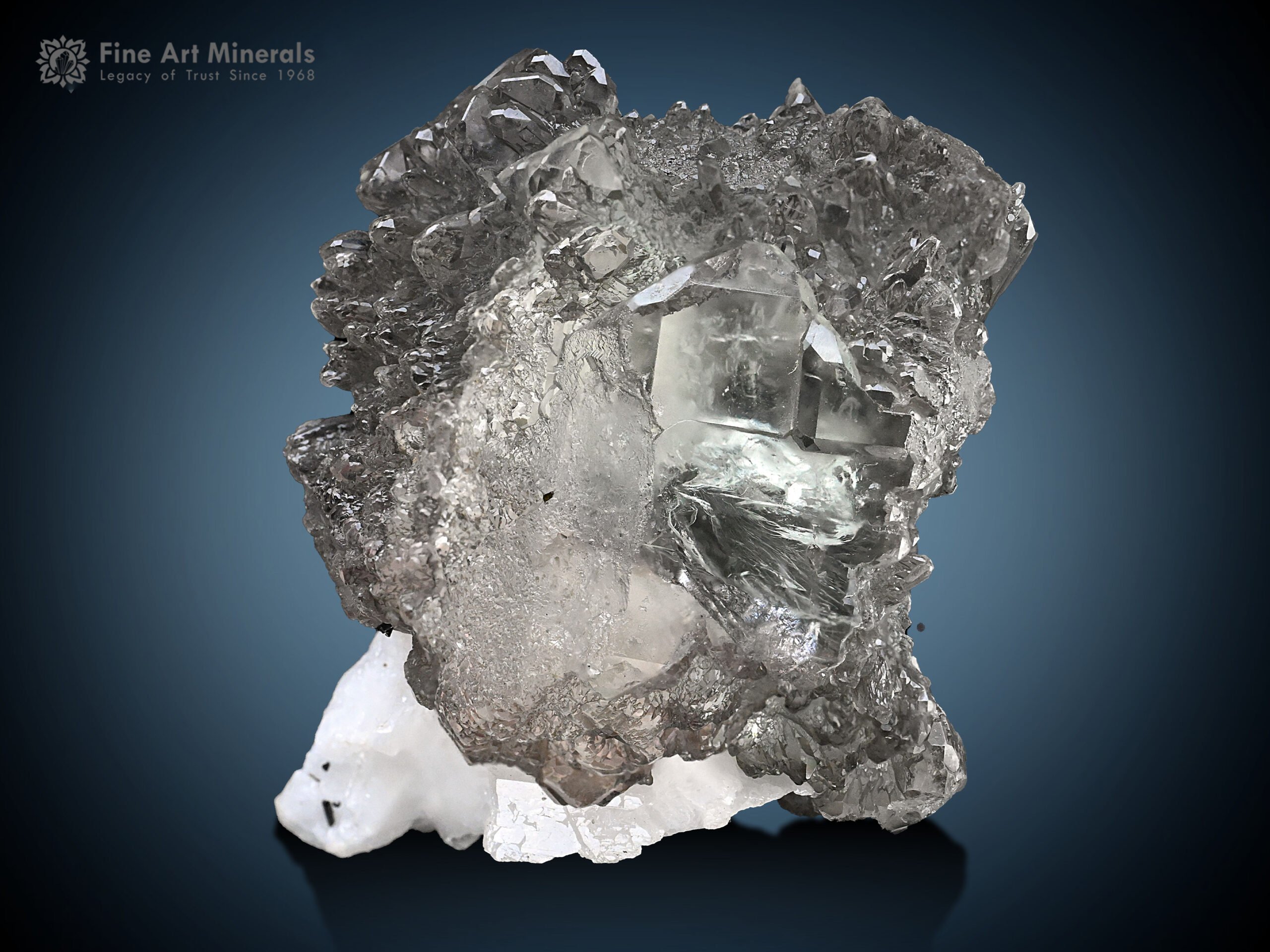 Bi Colour Fluorite on Matrix from Nagar Pakistan