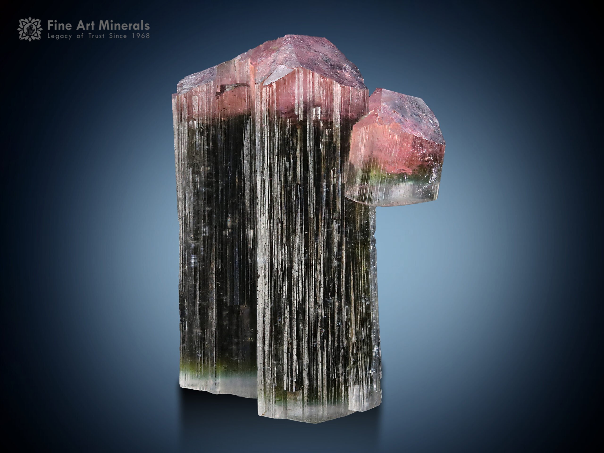 Multi Colour Tourmaline Crystal from Stak Nala Pakistan