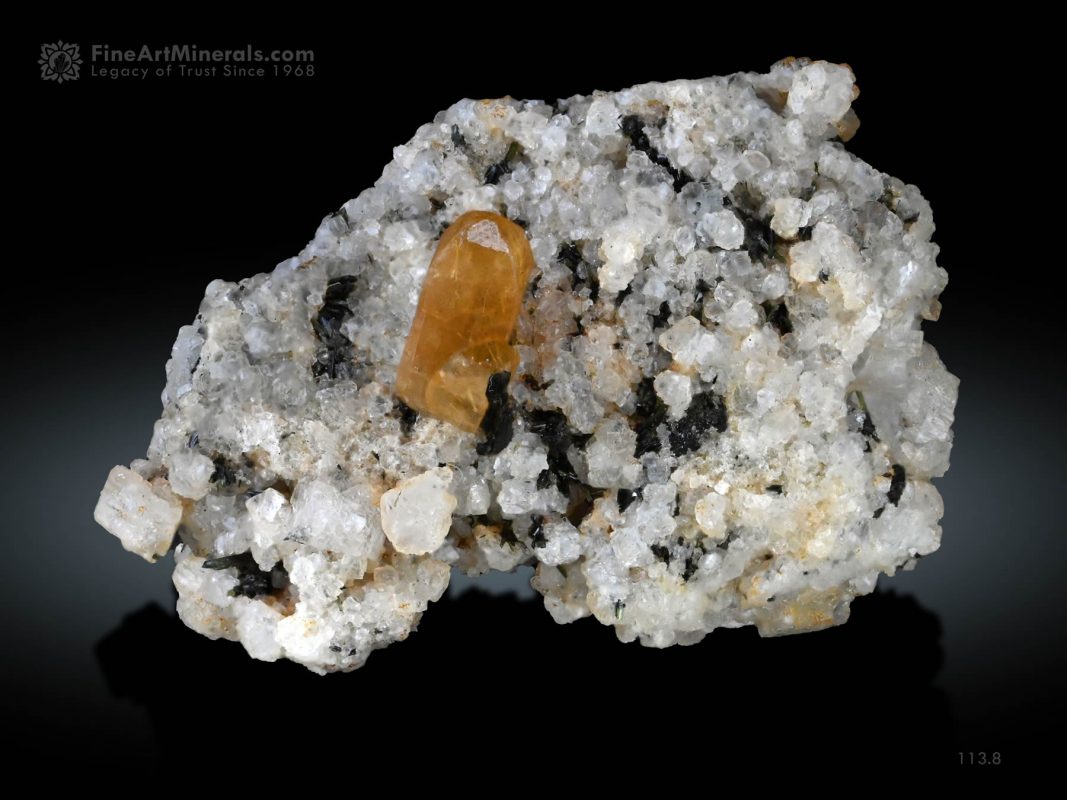 Xenotime with Aegerine on Matrix