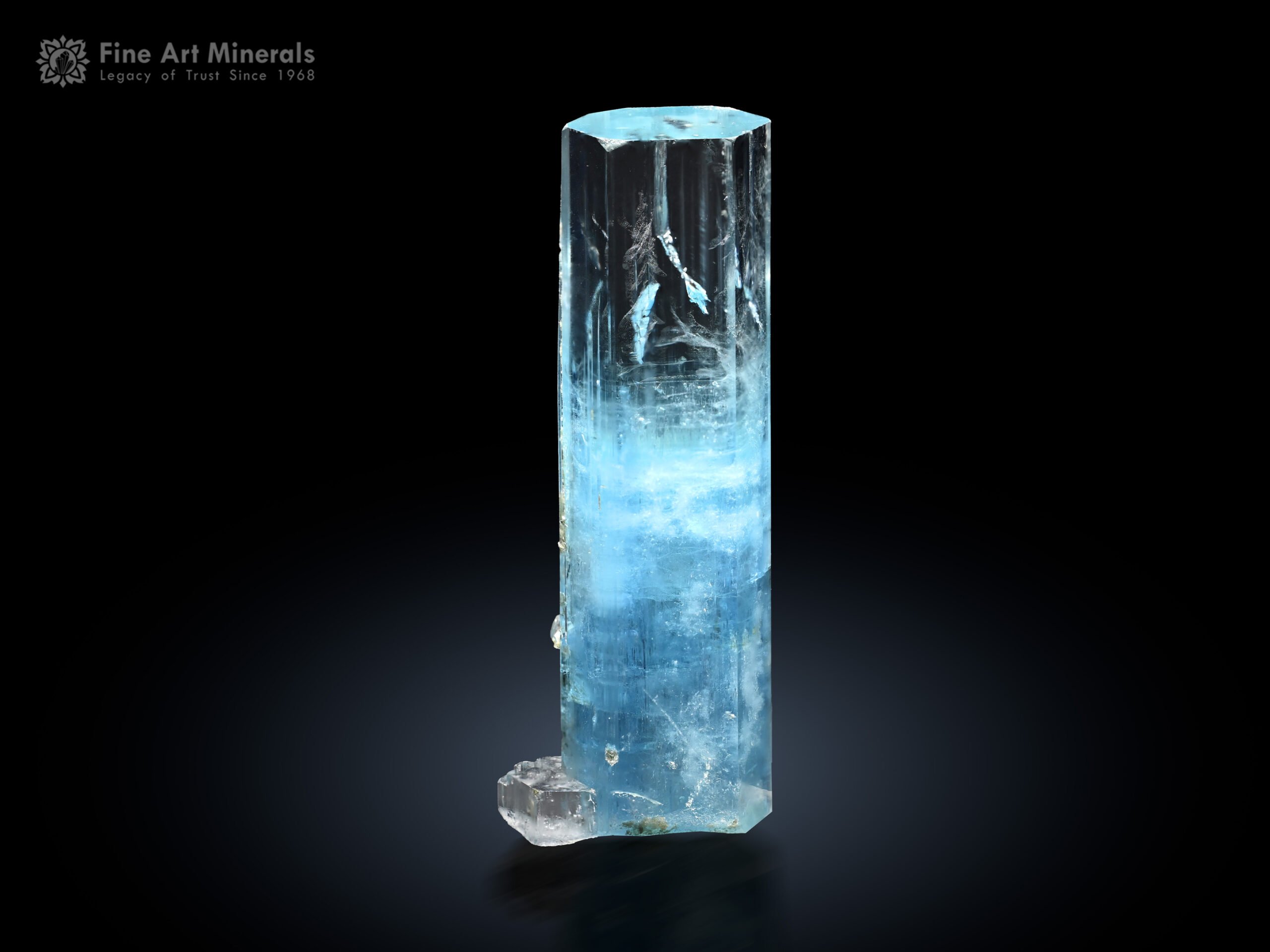 Aquamarine with Pink Apatite from Shigar Pakistan