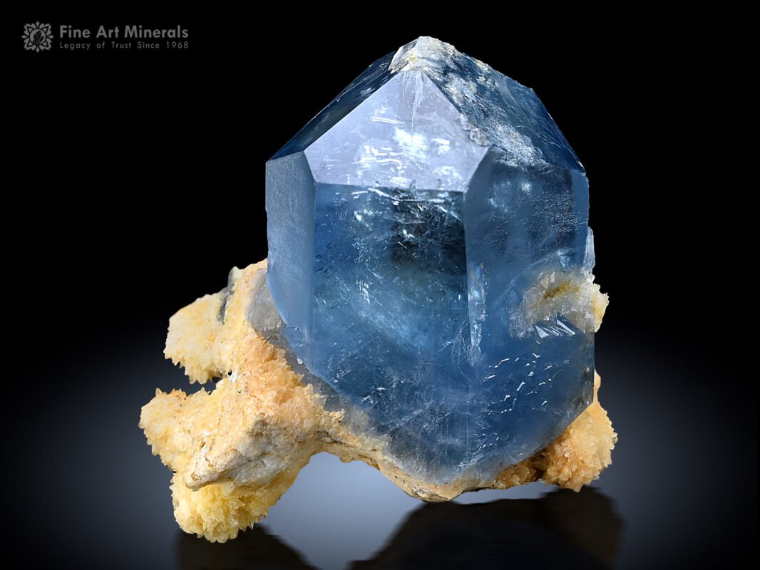 Celestine with Calcite from Afghanistan