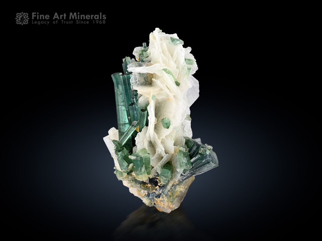 Sea foam Color Tourmaline with Albite from Kunar Afghanistan