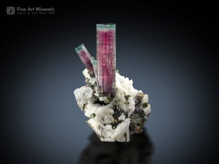 Multi Color Tourmaline on Matrix from Brazil