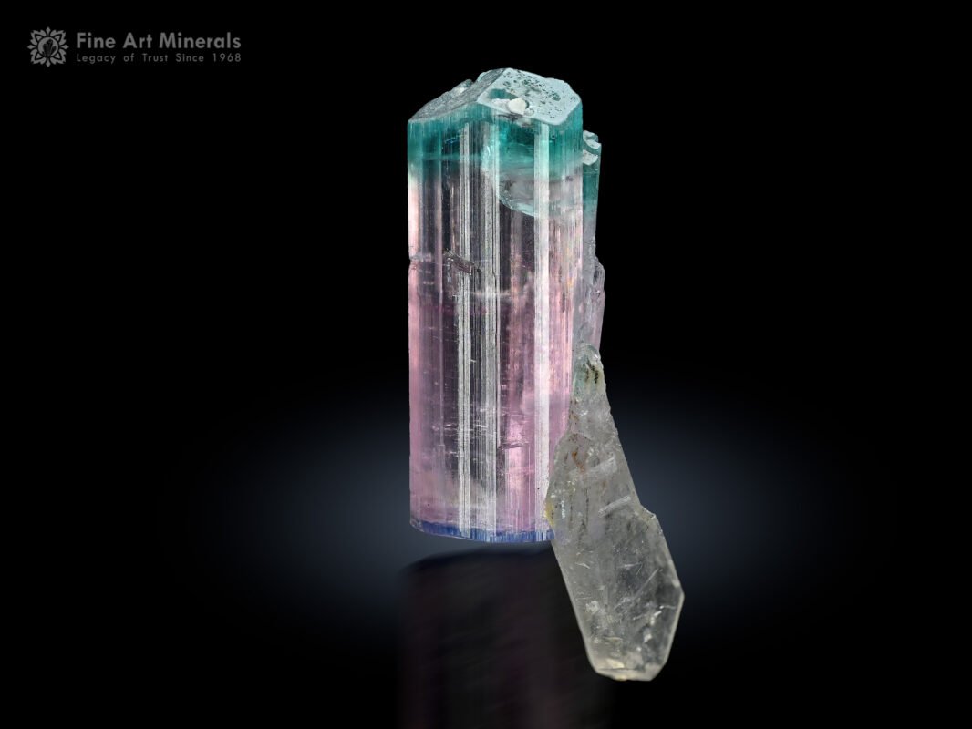 Bi Colour Tourmaline with Quartz from Afghanistan