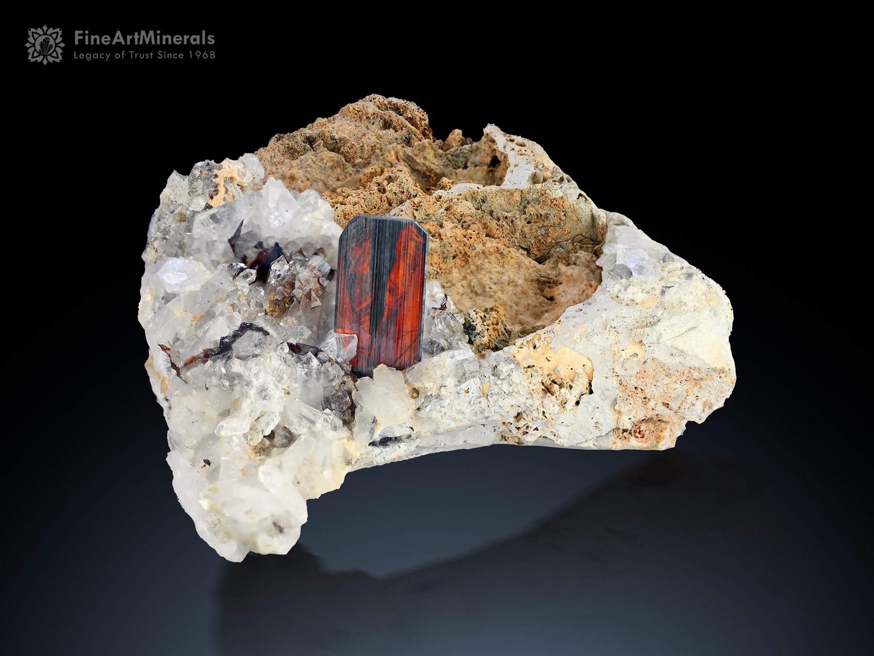 Phantom included Brookite with Quartz on Matrix from Baluchistan Pakistan