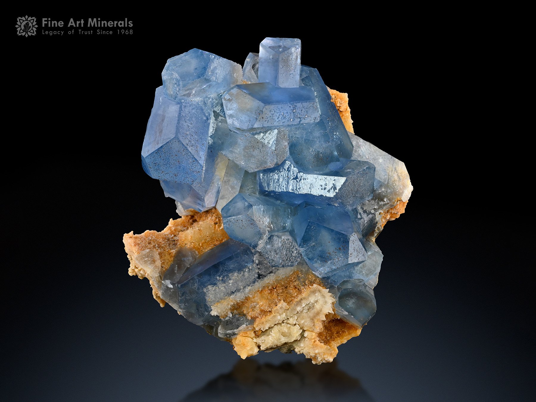 Celestine with Calcite from Afghanistan