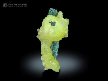 Brucite on Malachite from Baluchistan Pakistan