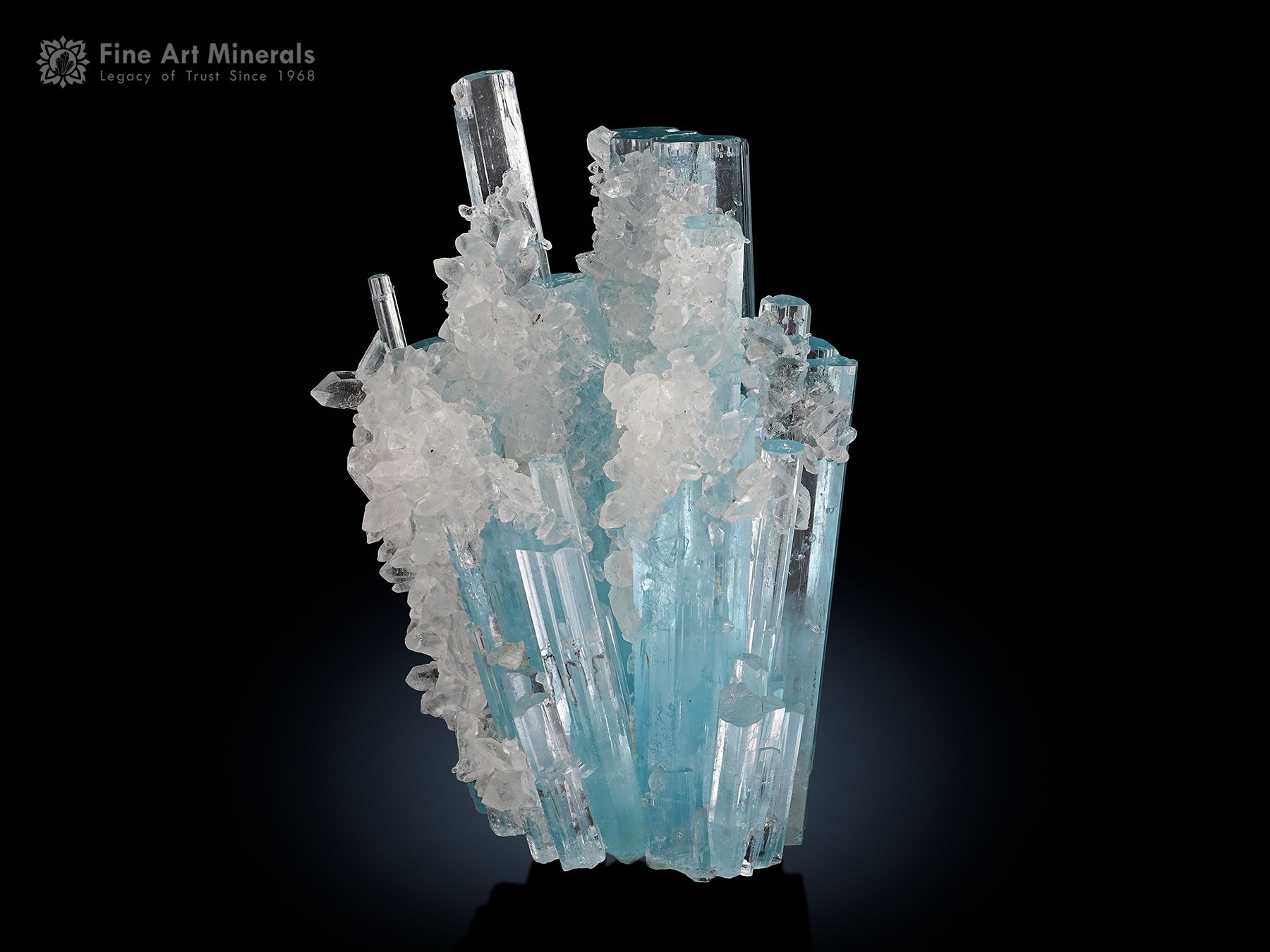 DT Aquamarine Cluster with Quartz from Pakistan