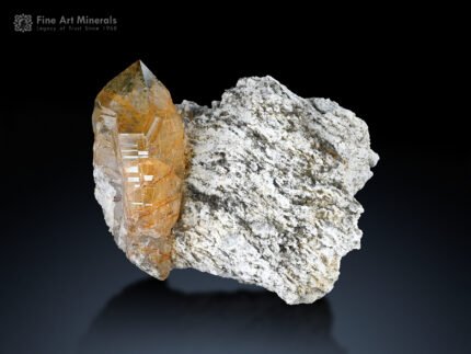Rutile Quartz on Matrix from Pakistan