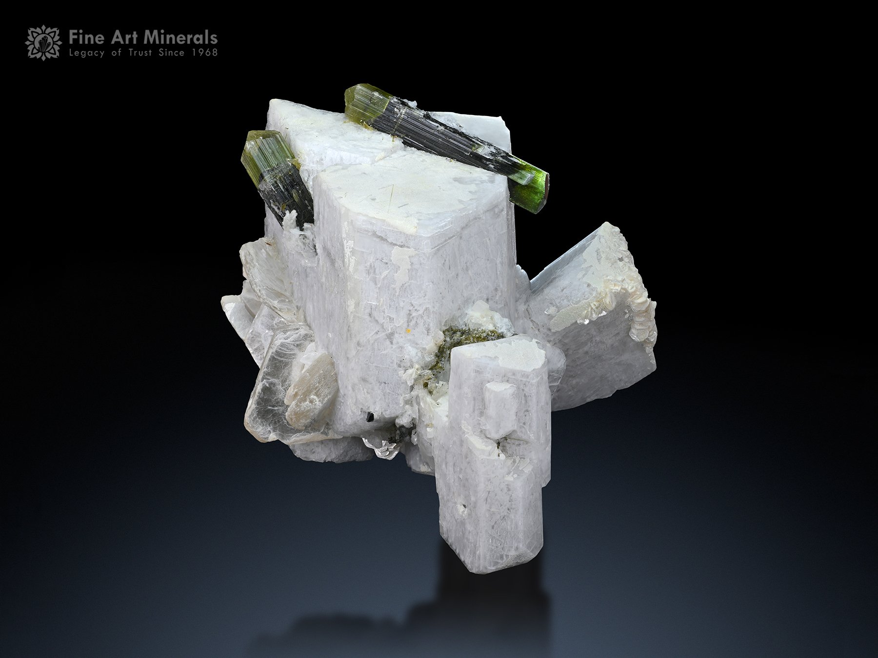 Tourmaline with Feldspar from Pakistan