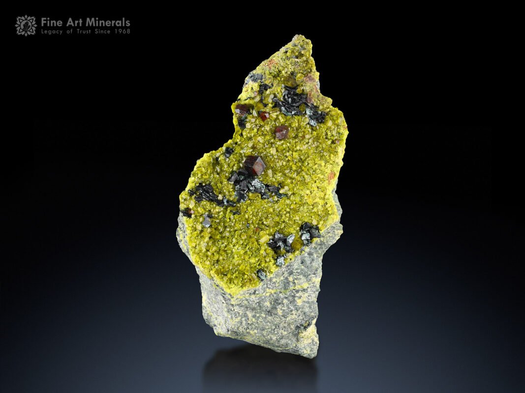 Andradite Garnet with Epidote on Matrix