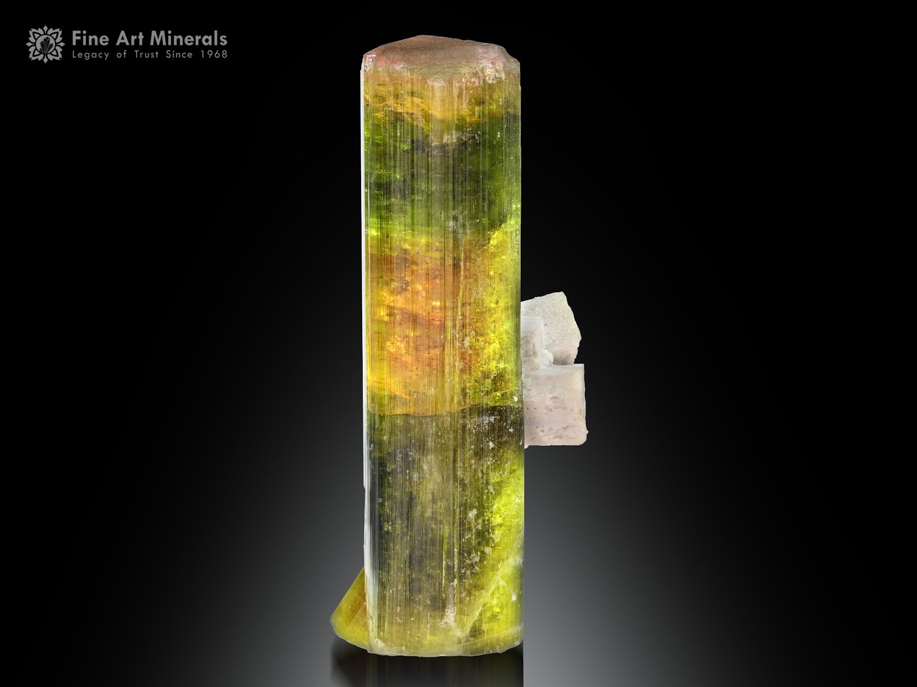 Tourmaline with Feldspar from Afghanistan