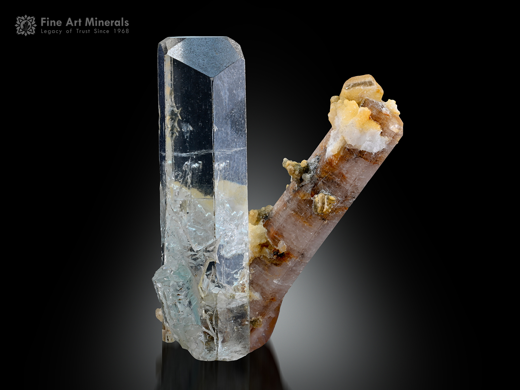 Apatite with Aquamarine from Pakistan