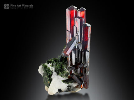 Rutile with Aegirine and Albite from Zagi Pakistan.