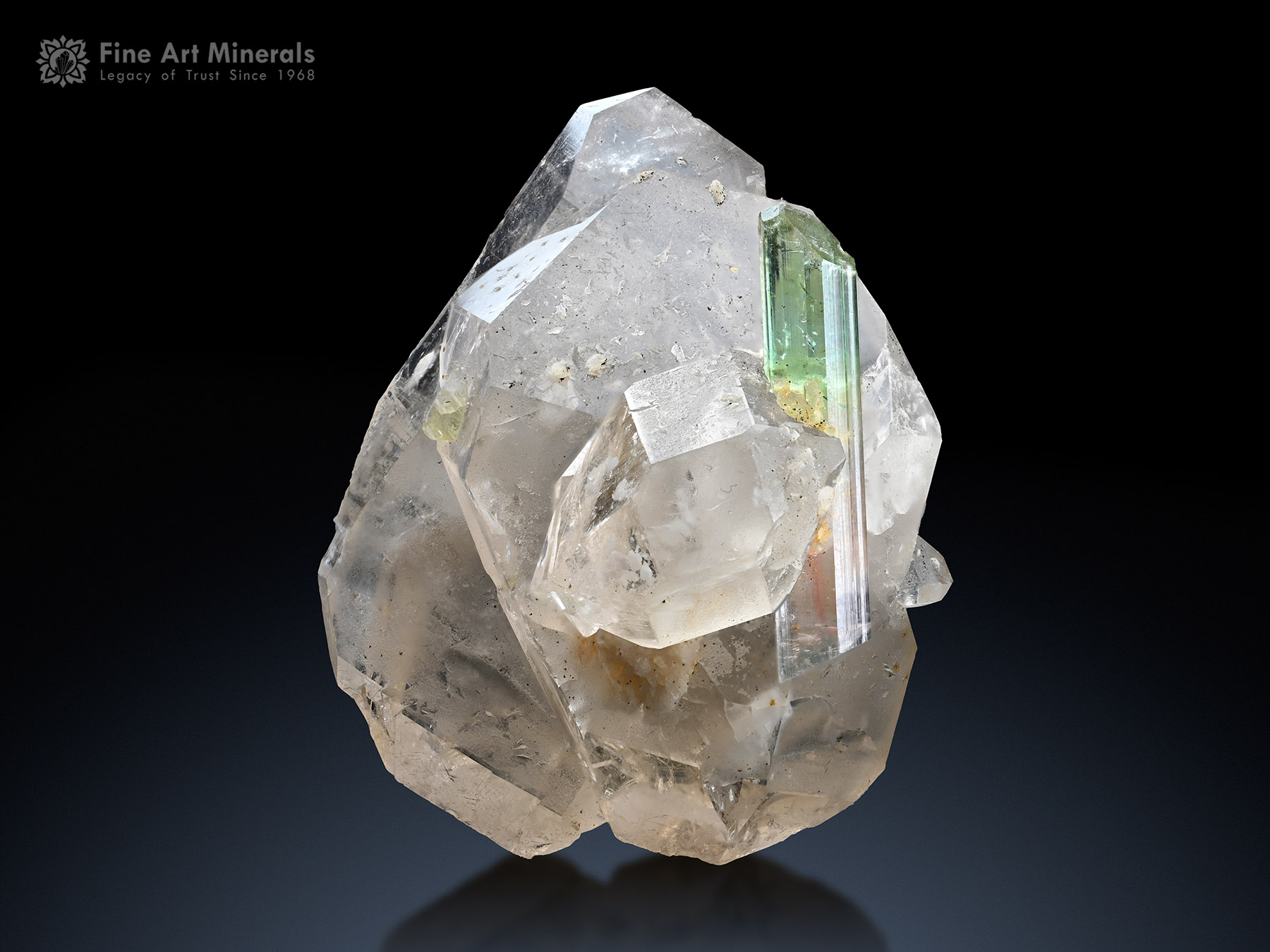 Tourmaline with Quartz from Afghanistan