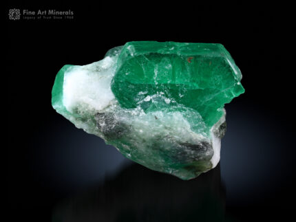 Emerald on Matrix from Swat Pakistan