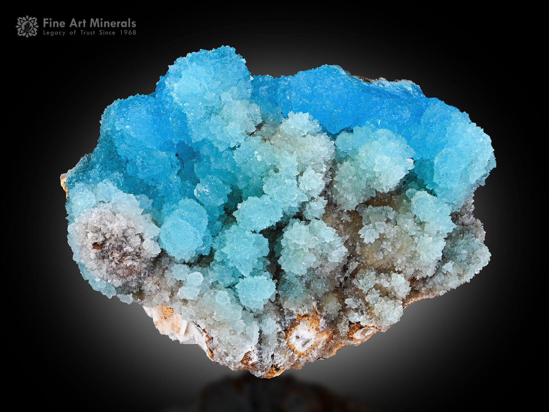 Hemimorphite on Matrix from China