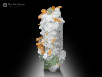 Herderite with Childrenite on Albite from Pakistan