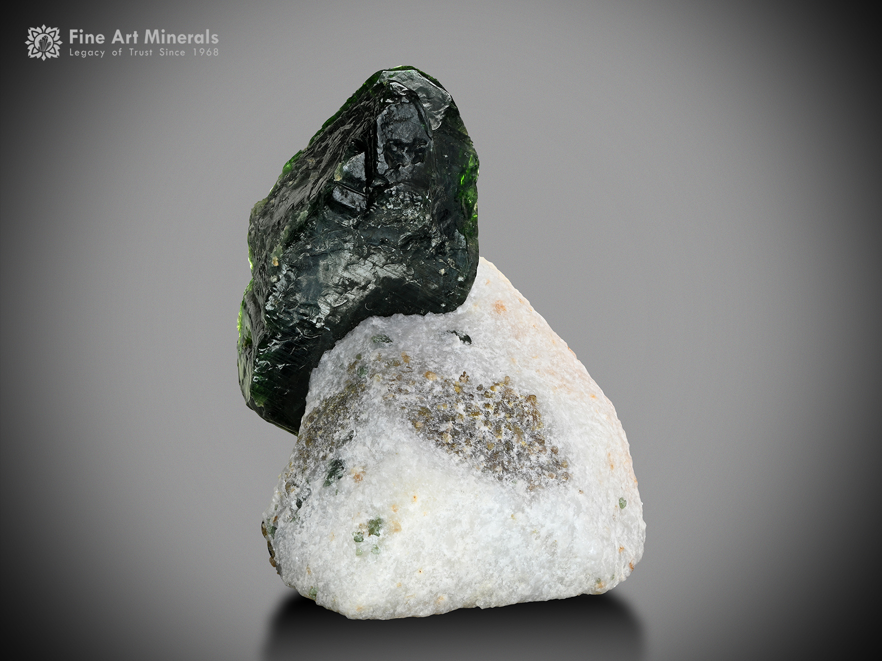 Diopside on Matrix from Afghanistan