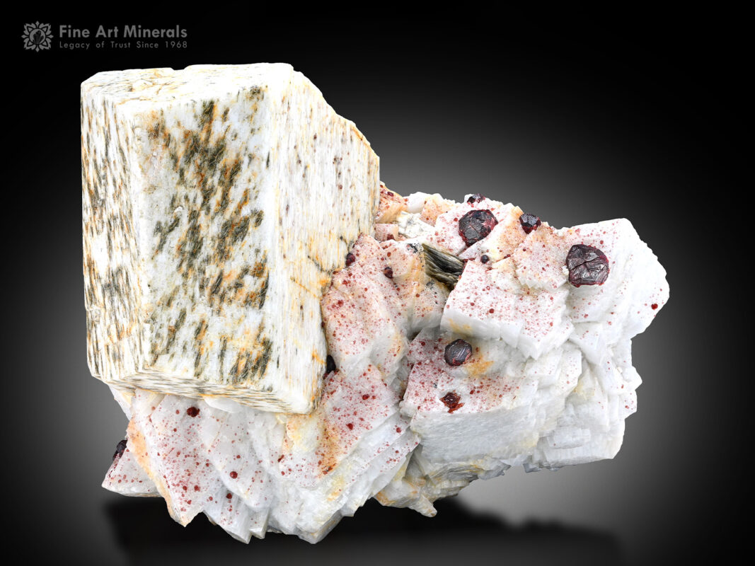 Feldspar with Spessartine Garnet from Pakistan