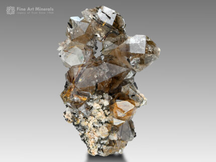 Quartz with Riebeckite and Rutile Inclusion