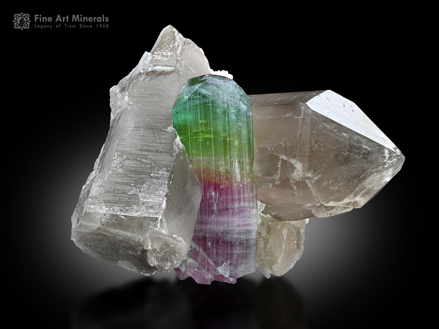 Tourmaline with Quartz from Afghanistan