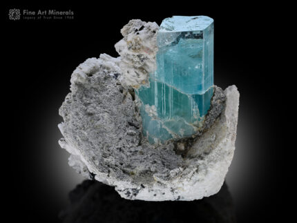 Aquamarine on Matrix from Pakistan