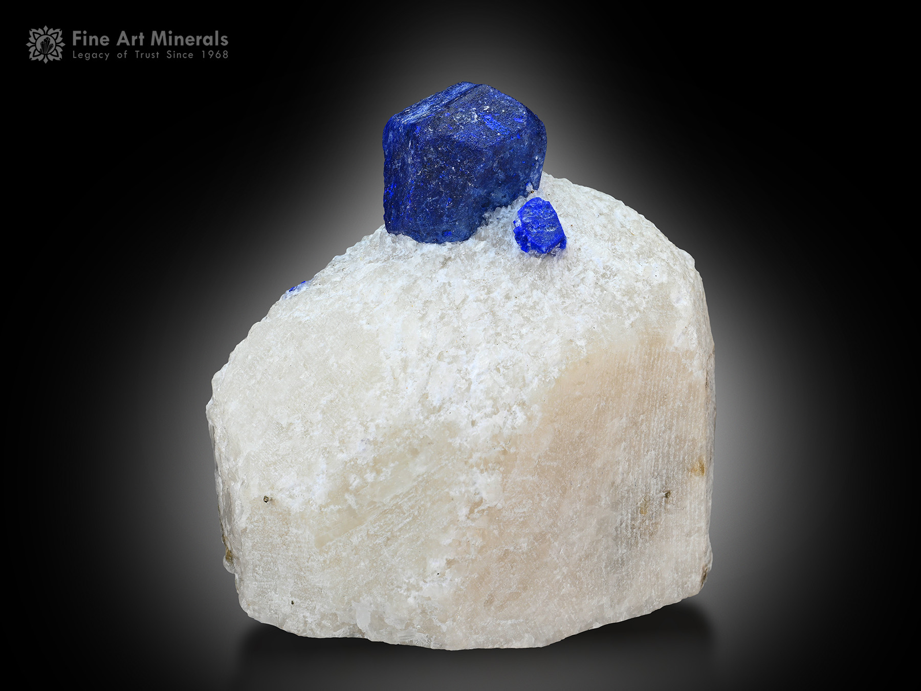 Lazurite with Pyrite on Matrix