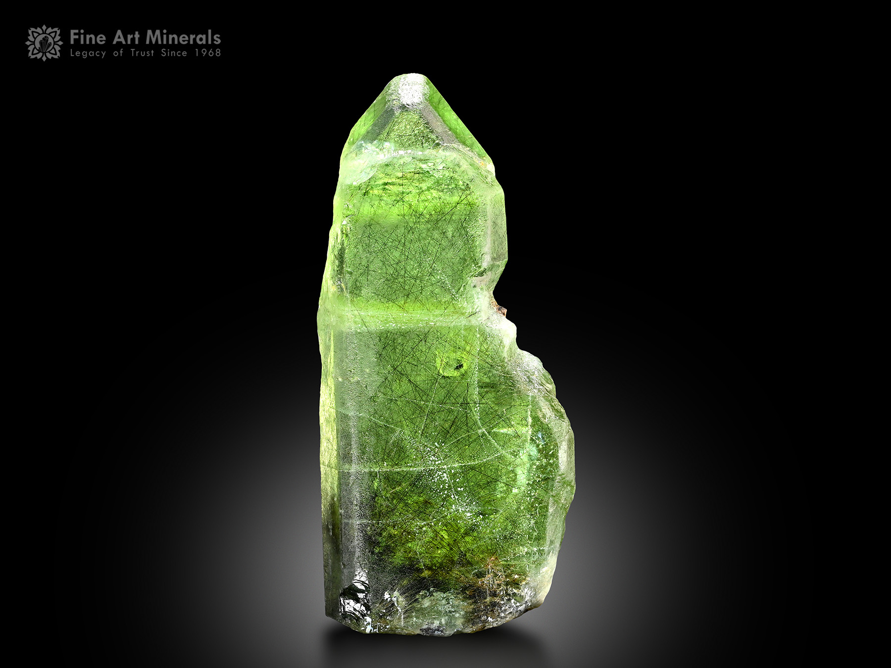 Peridot with Ludwigite from Pakistan
