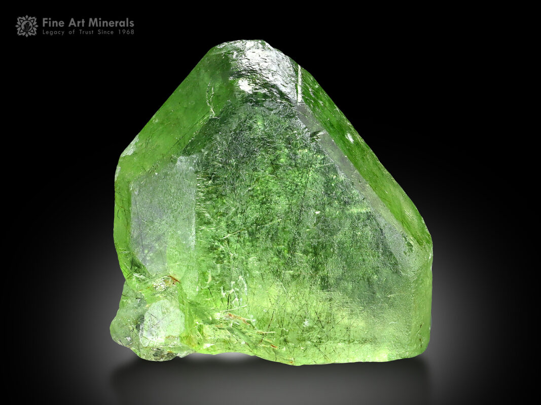 Peridot with Ludwigite from Pakistan