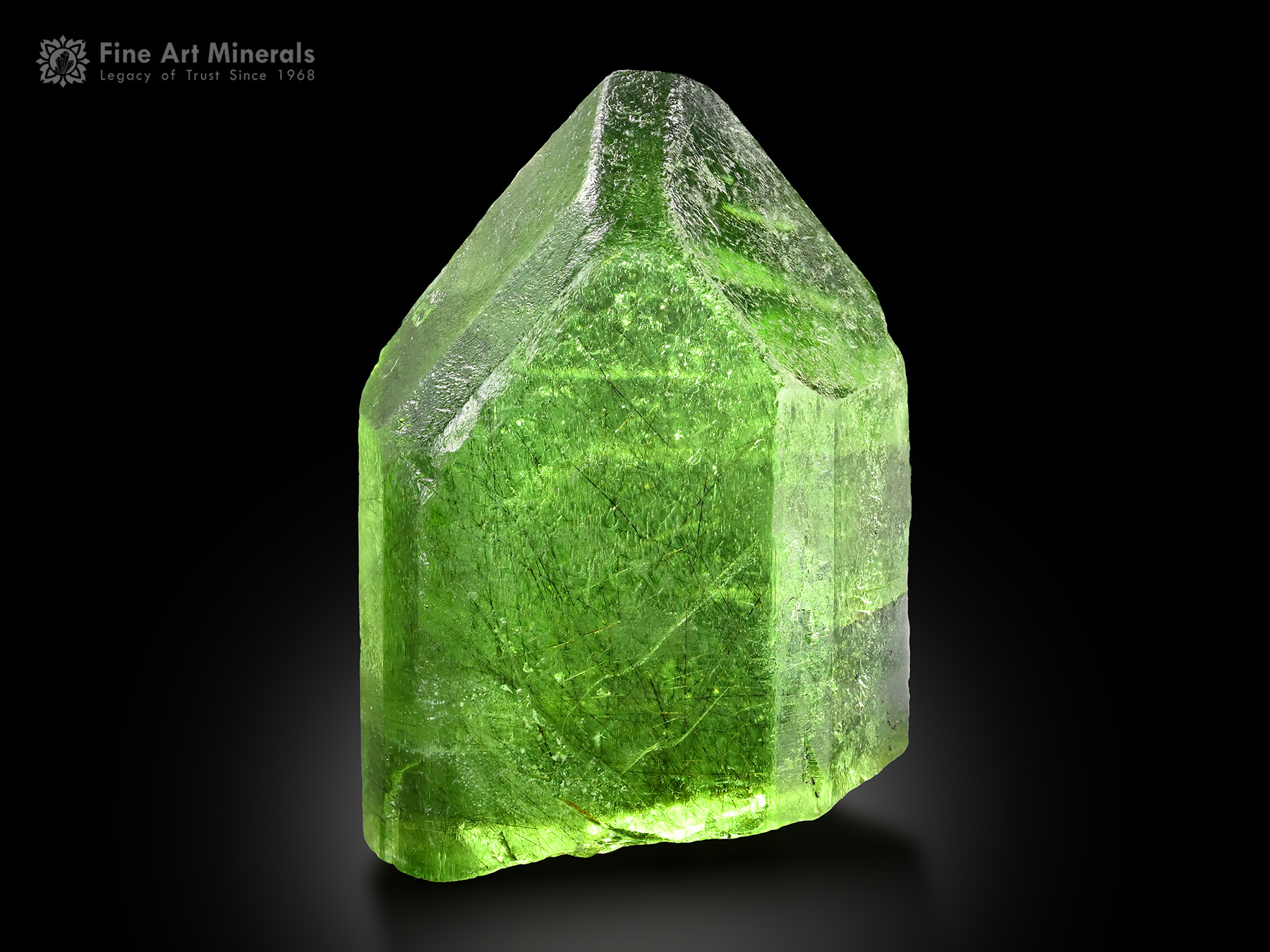 Peridot with Ludwigite from Pakistan