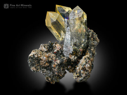 Quartz with Brookite and Anatase