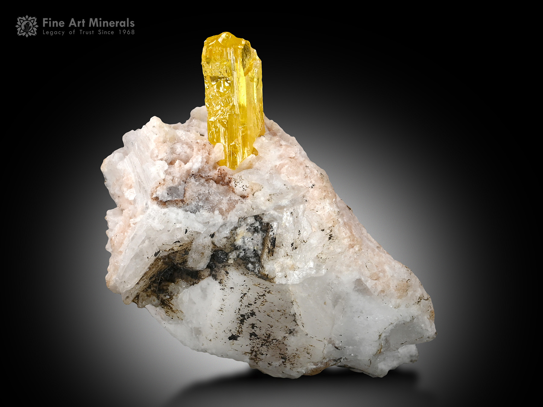 Stibiotantalite on Matrix