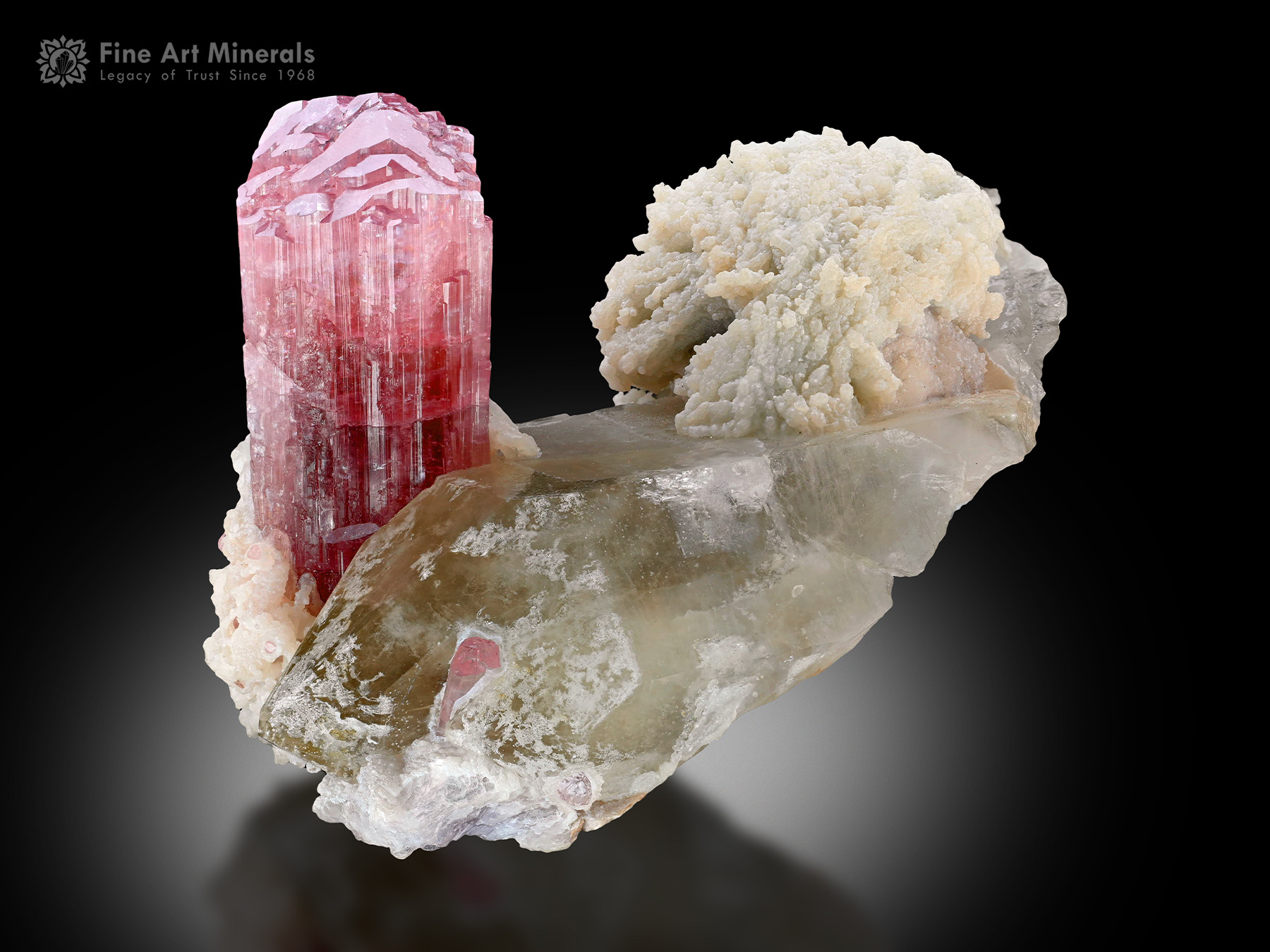 Tourmaline with Quartz and Albite