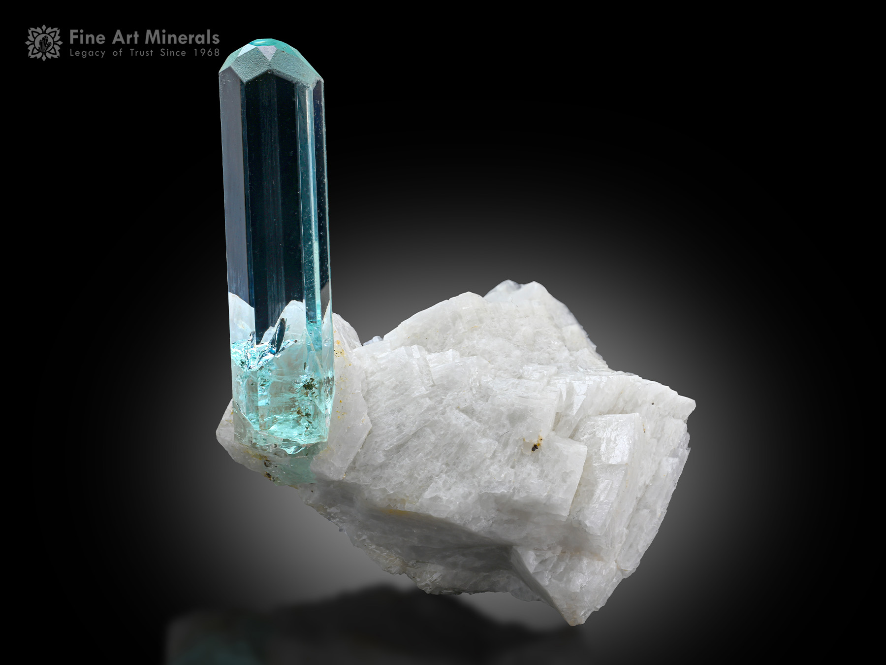 Aquamarine with Feldspar