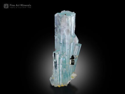 Aquamarine with Schorl