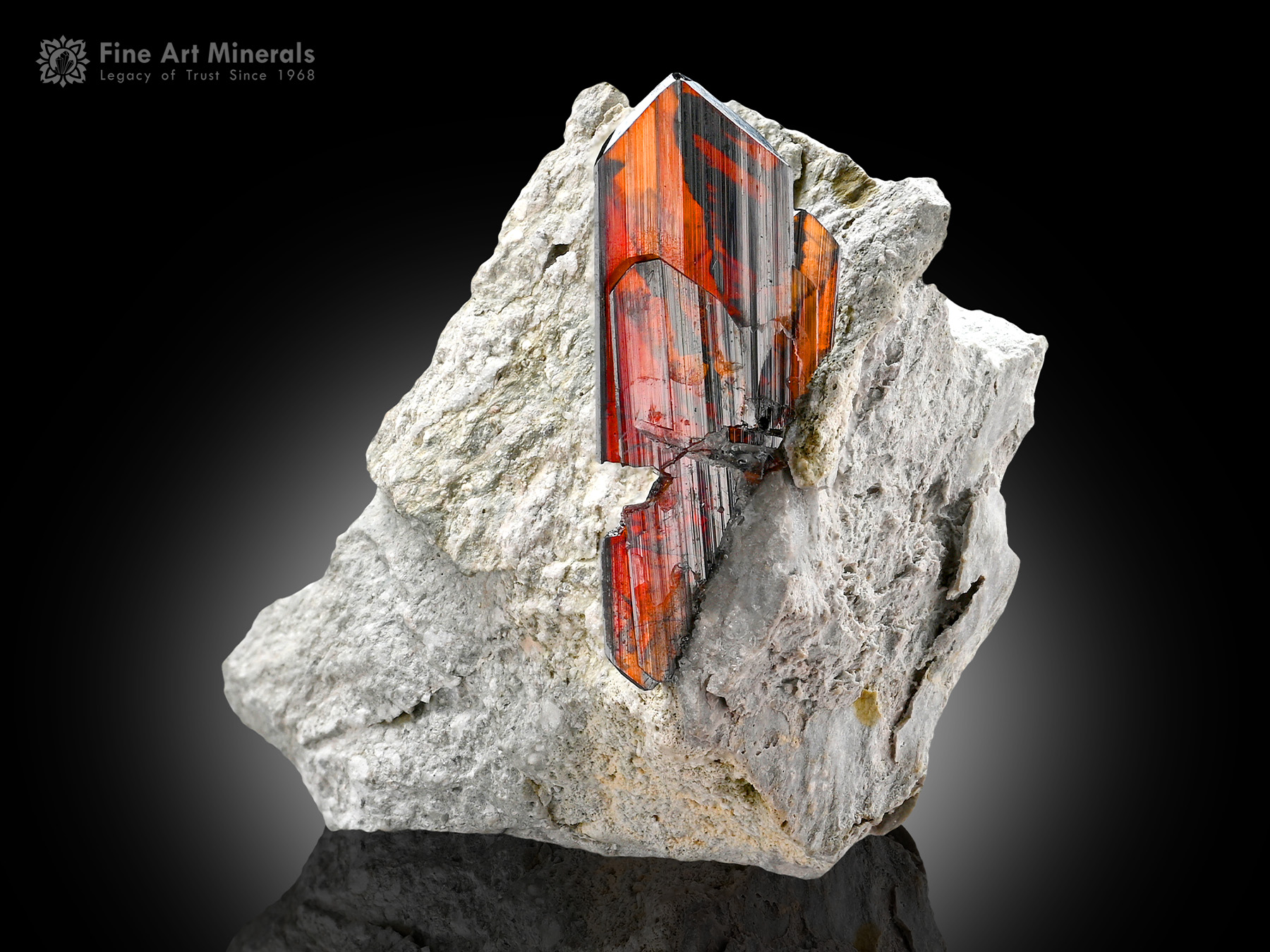 Brookite on Matrix