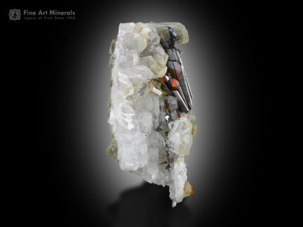 Brookite with Quartz