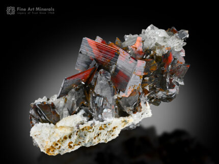 Brookite with Quartz