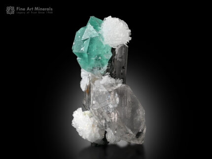 Fluorite with Quartz and Schorl