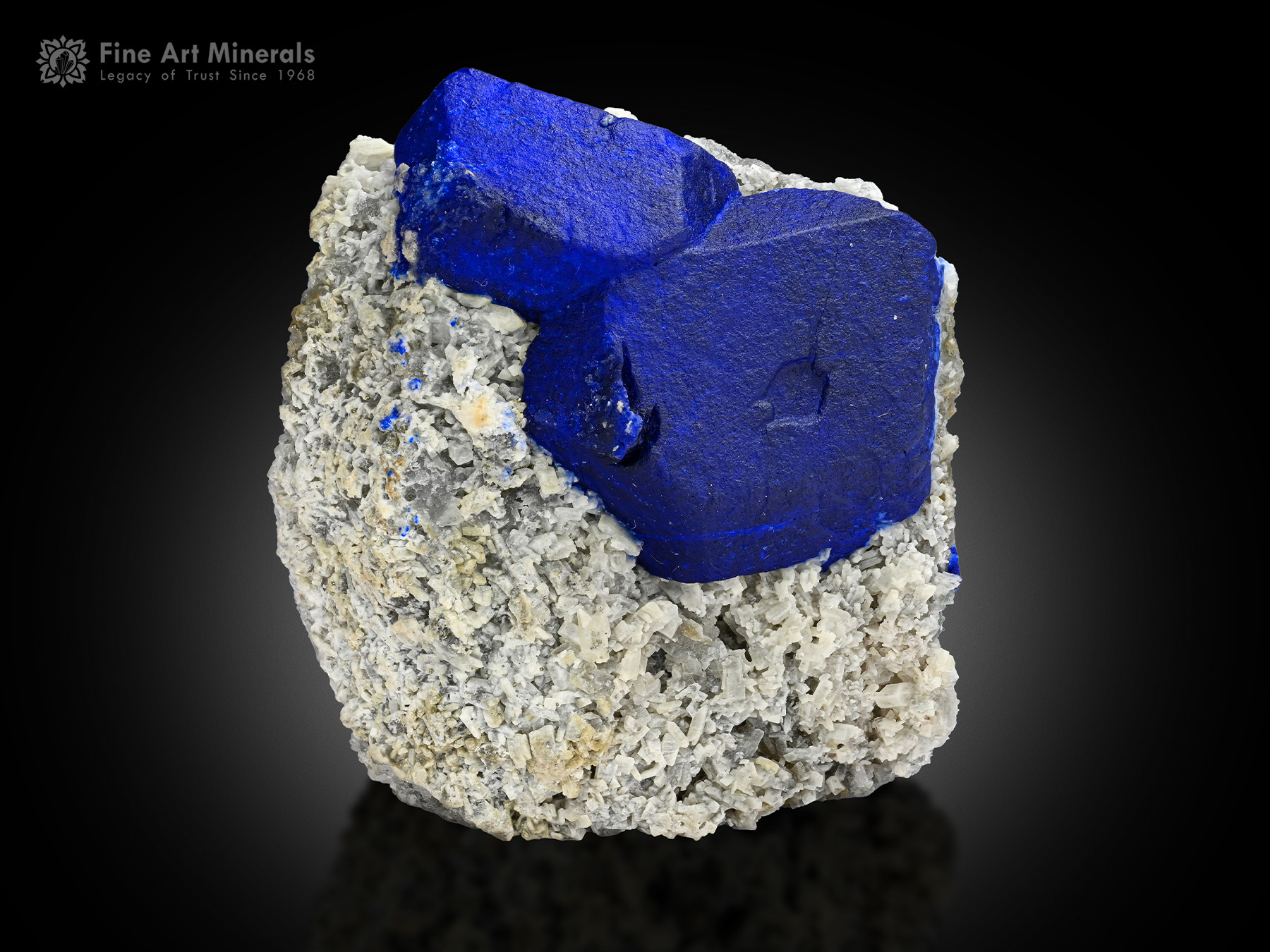 Lazurite on Matrix