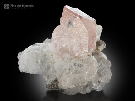 Morganite with Quartz
