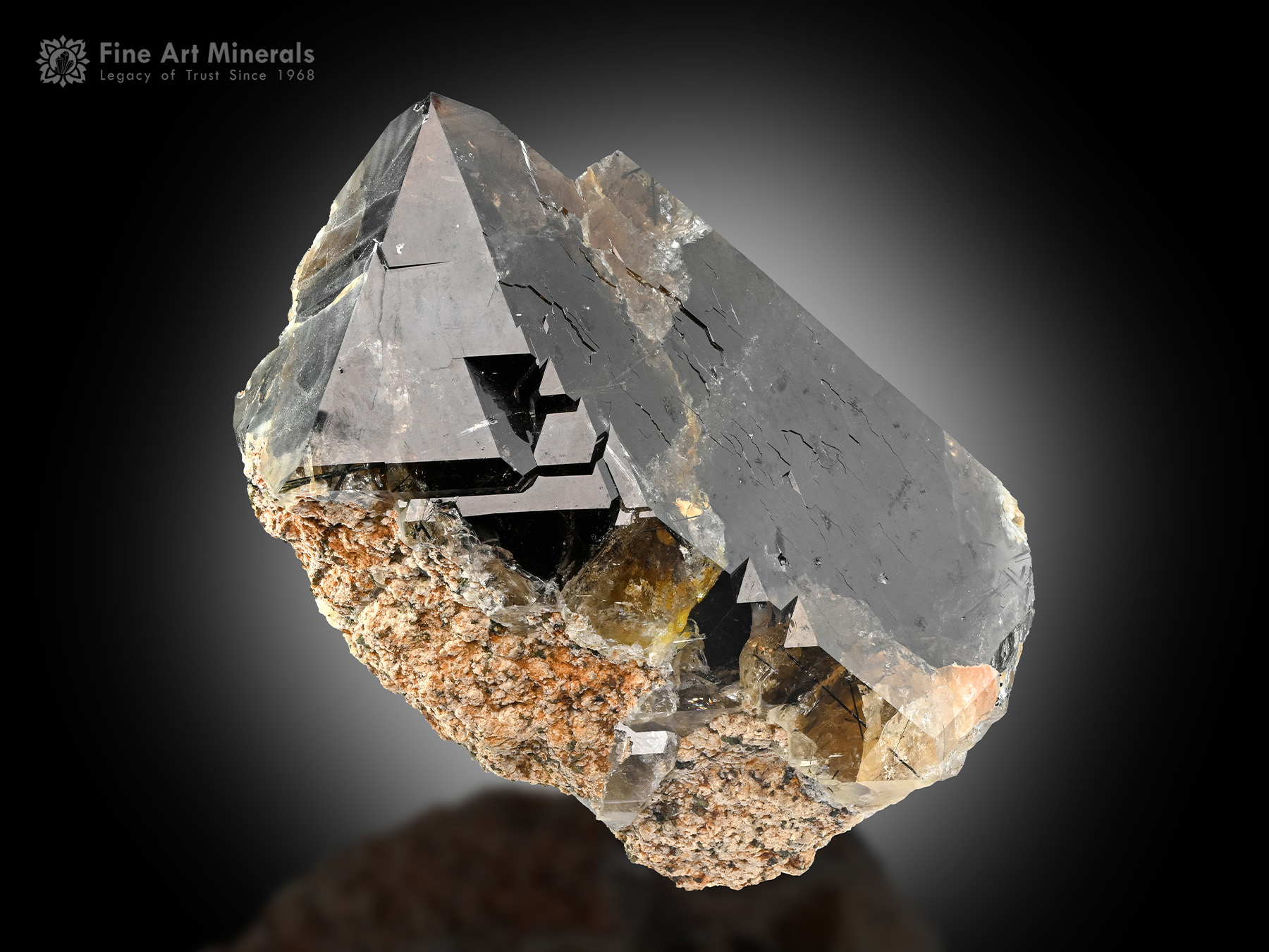 Quartz with Riebeckite Inclusion