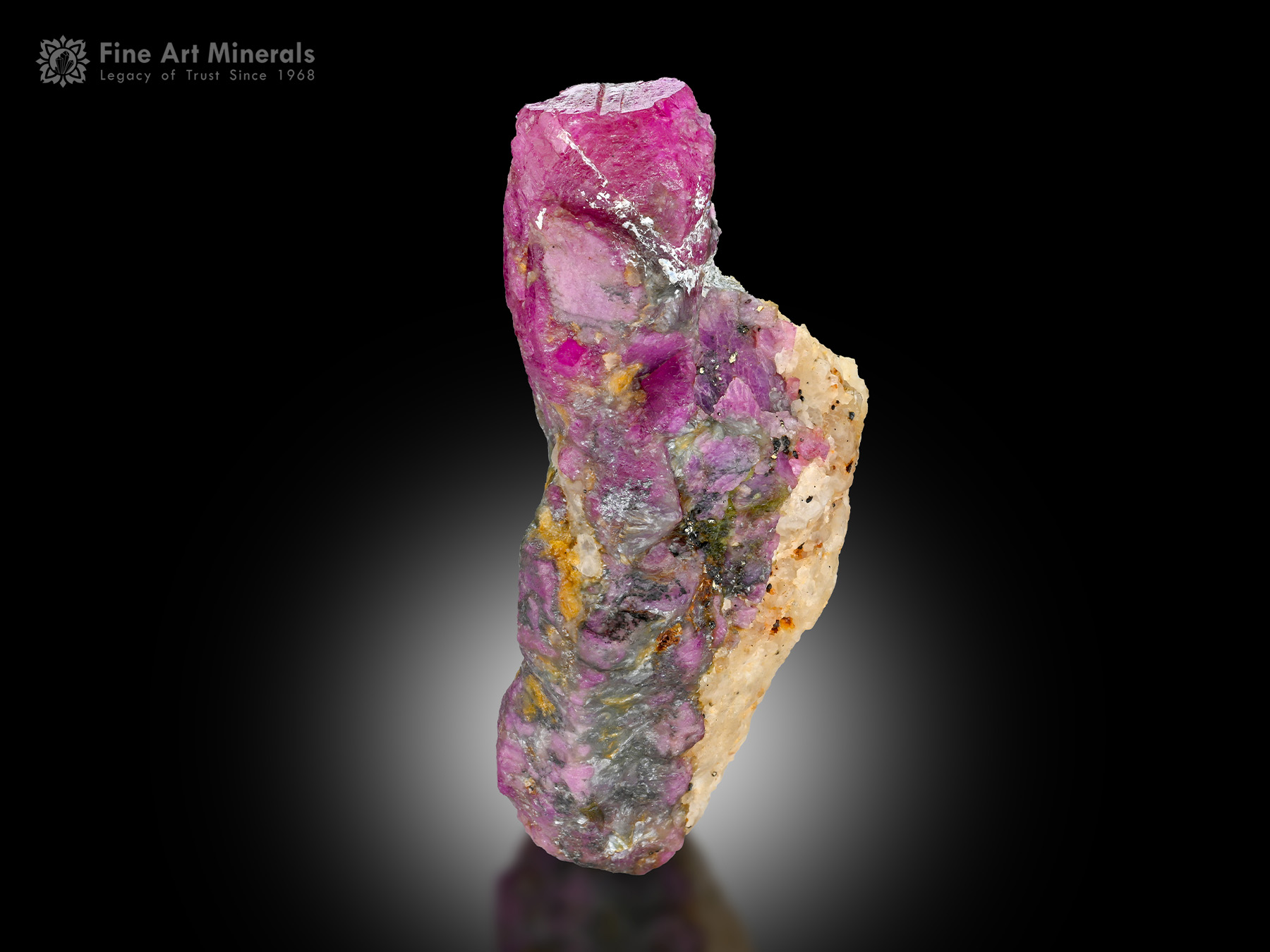 Ruby on Calcite from Pakistan