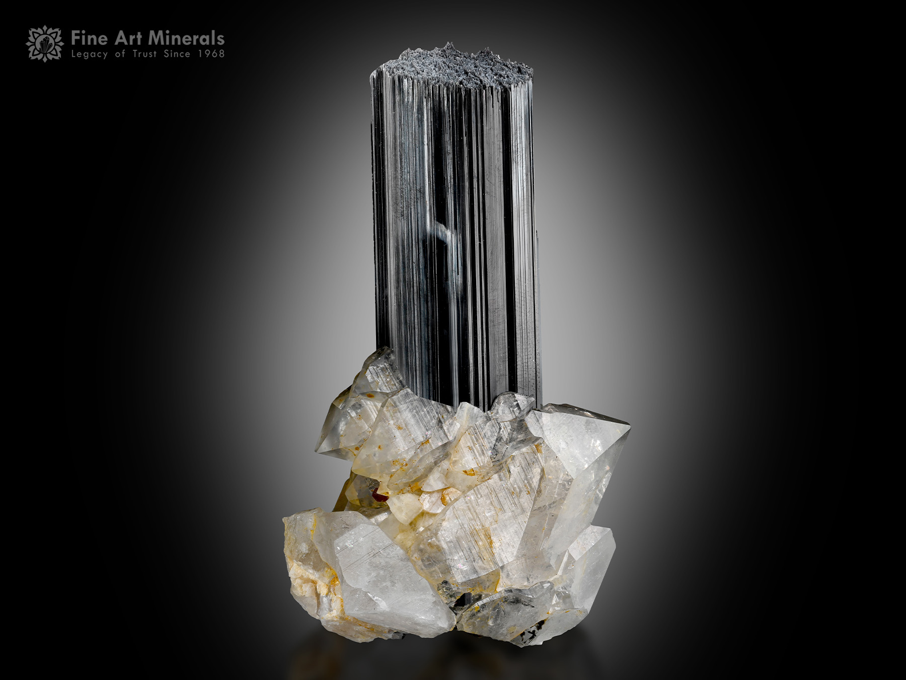 Schorl with Quartz and Garnet