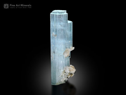 Aquamarine with Schorl and Albite