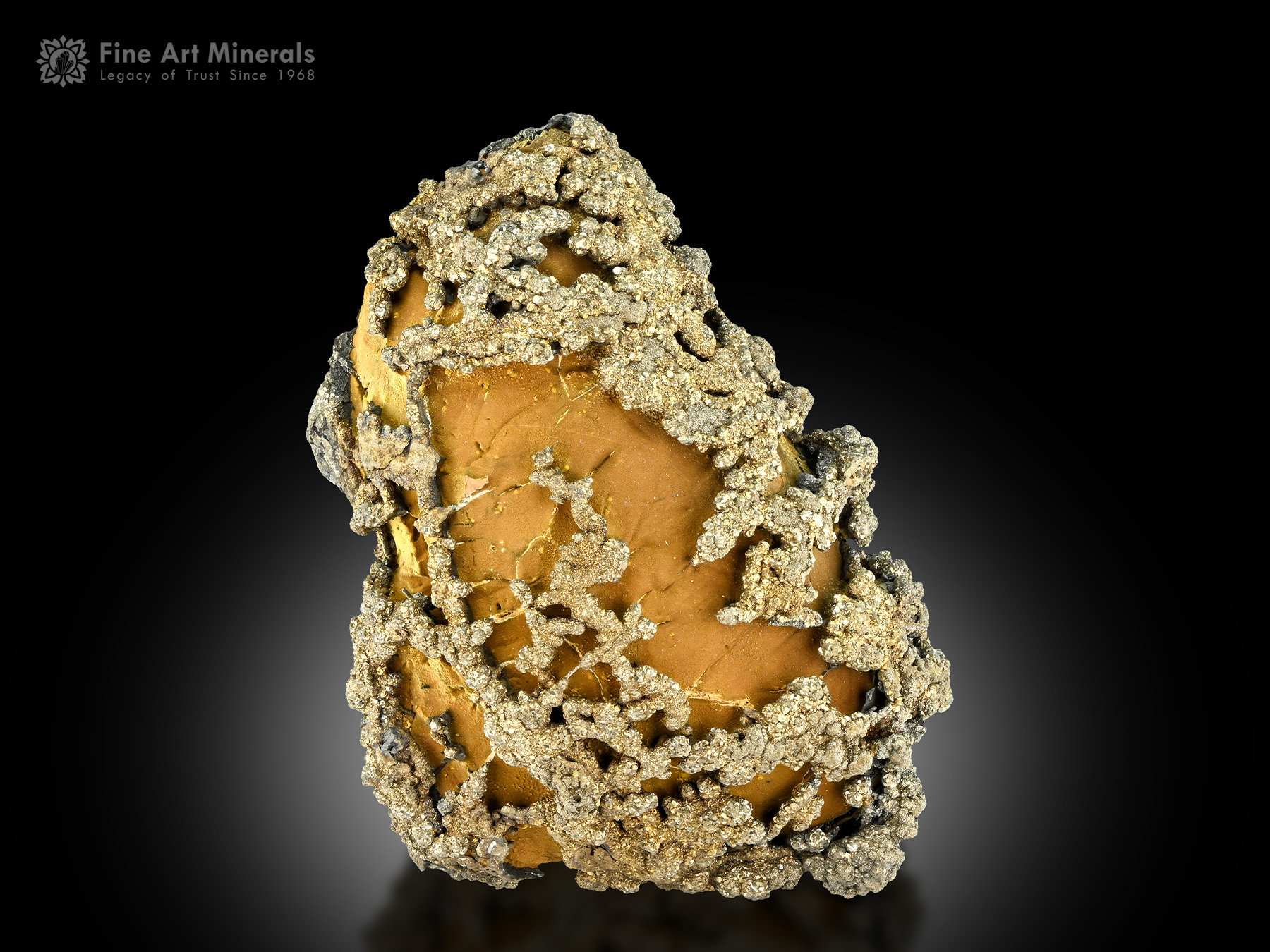 Pyrite on Limonite Matrix