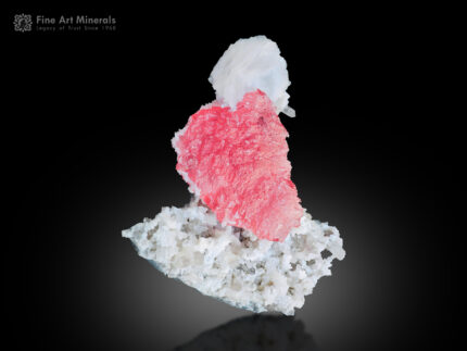 Rhodochrosite with Apatite and Calcite